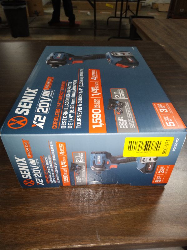 Photo 1 of Senix 20V Max Brushless Lithium-Ion 1/4 in. Cordless Impact Driver Kit (2 Ah) - PDIX2-M2