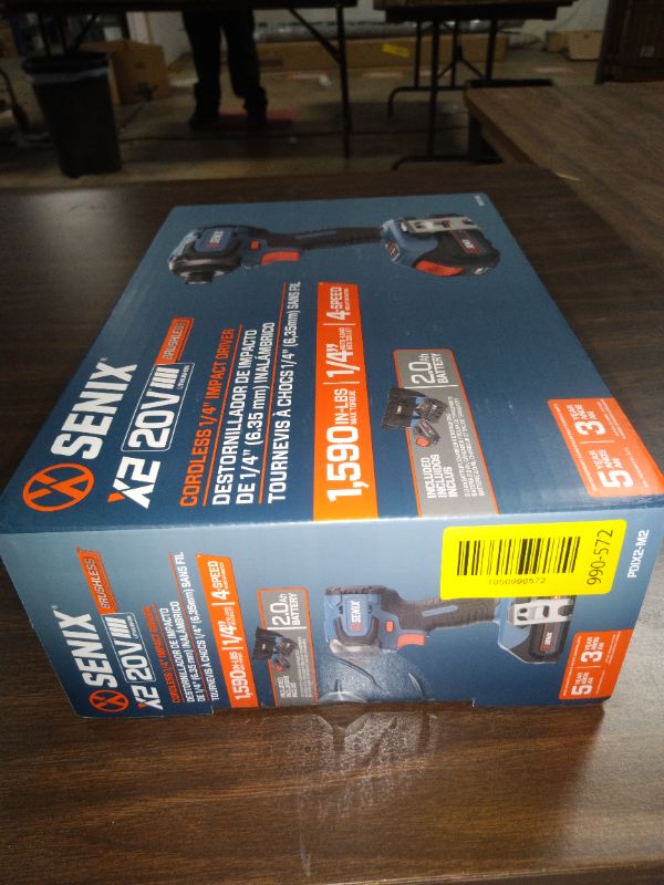 Photo 1 of Senix 20V Max Brushless Lithium-Ion 1/4 in. Cordless Impact Driver Kit (2 Ah) - PDIX2-M2