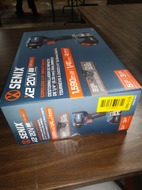 Photo 1 of Senix 20V Max Brushless Lithium-Ion 1/4 in. Cordless Impact Driver Kit (2 Ah) - PDIX2-M2
