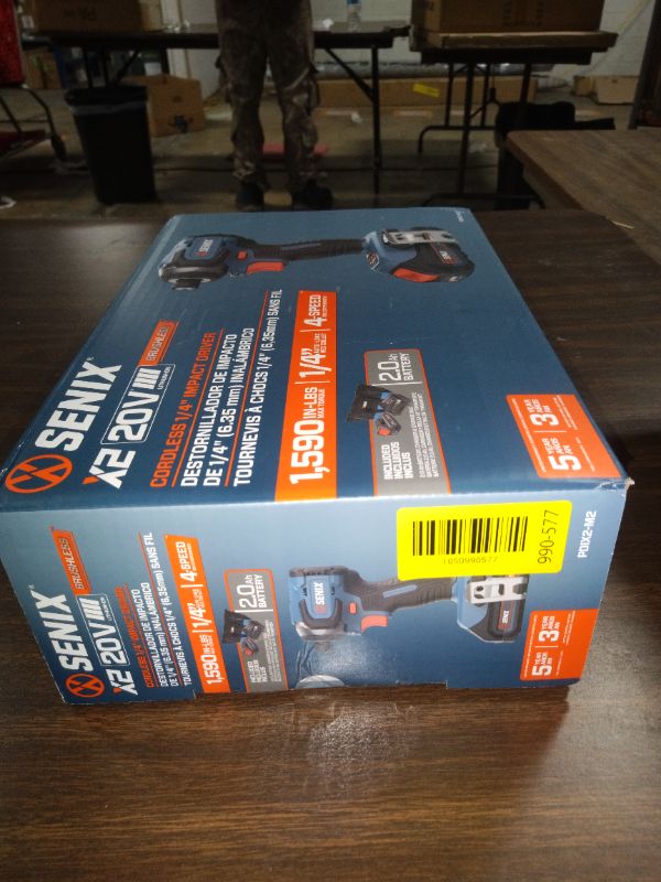 Photo 1 of Senix 20V Max Brushless Lithium-Ion 1/4 in. Cordless Impact Driver Kit (2 Ah) - PDIX2-M2