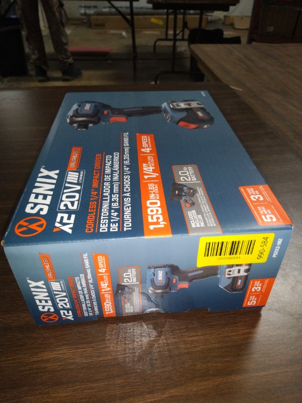 Photo 1 of Senix 20V Max Brushless Lithium-Ion 1/4 in. Cordless Impact Driver Kit (2 Ah) - PDIX2-M2