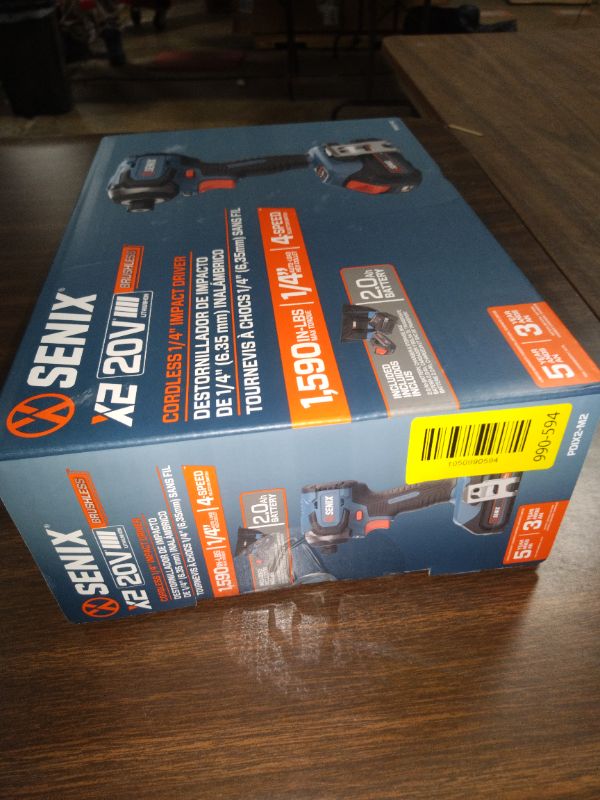 Photo 1 of Senix 20V Max Brushless Lithium-Ion 1/4 in. Cordless Impact Driver Kit (2 Ah) - PDIX2-M2