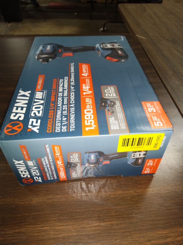 Photo 1 of Senix 20V Max Brushless Lithium-Ion 1/4 in. Cordless Impact Driver Kit (2 Ah) - PDIX2-M2