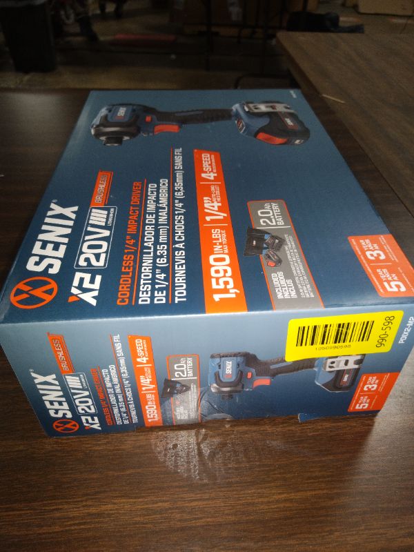 Photo 1 of Senix 20V Max Brushless Lithium-Ion 1/4 in. Cordless Impact Driver Kit (2 Ah) - PDIX2-M2