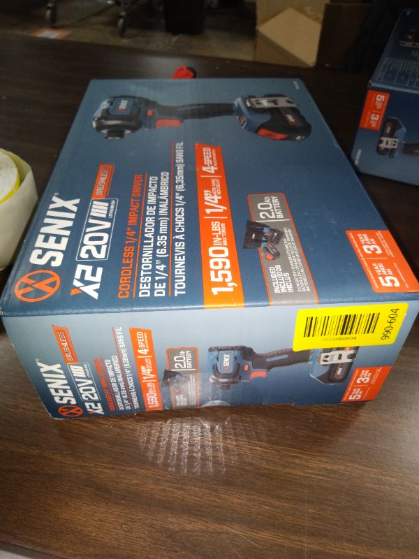 Photo 1 of Senix 20V Max Brushless Lithium-Ion 1/4 in. Cordless Impact Driver Kit (2 Ah) - PDIX2-M2