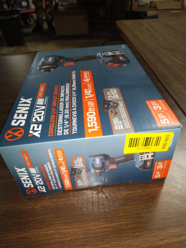 Photo 1 of Senix 20V Max Brushless Lithium-Ion 1/4 in. Cordless Impact Driver Kit (2 Ah) - PDIX2-M2