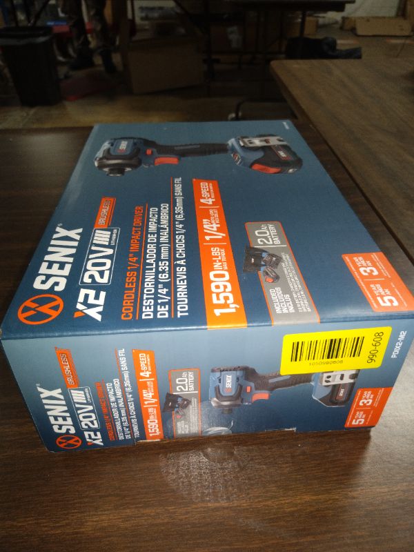Photo 1 of Senix 20V Max Brushless Lithium-Ion 1/4 in. Cordless Impact Driver Kit (2 Ah) - PDIX2-M2