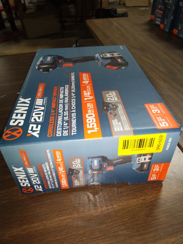 Photo 1 of Senix 20V Max Brushless Lithium-Ion 1/4 in. Cordless Impact Driver Kit (2 Ah) - PDIX2-M2