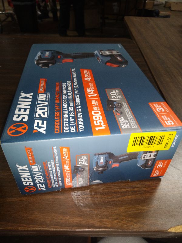 Photo 1 of Senix 20V Max Brushless Lithium-Ion 1/4 in. Cordless Impact Driver Kit (2 Ah) - PDIX2-M2