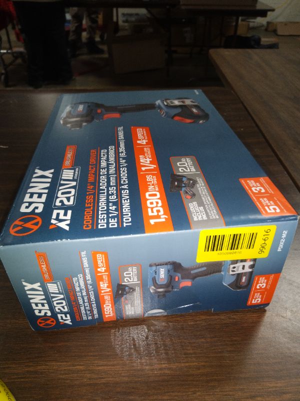 Photo 1 of Senix 20V Max Brushless Lithium-Ion 1/4 in. Cordless Impact Driver Kit (2 Ah) - PDIX2-M2