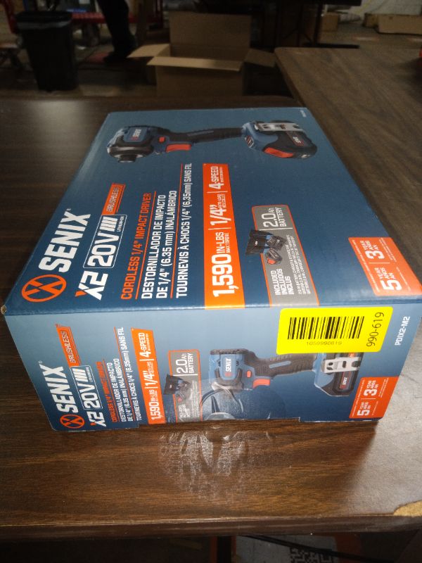 Photo 1 of Senix 20V Max Brushless Lithium-Ion 1/4 in. Cordless Impact Driver Kit (2 Ah) - PDIX2-M2