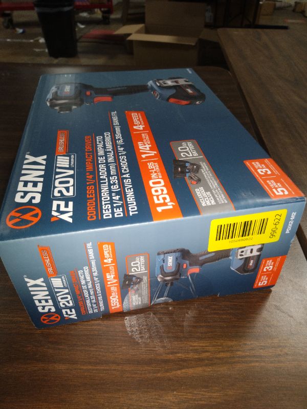 Photo 1 of Senix 20V Max Brushless Lithium-Ion 1/4 in. Cordless Impact Driver Kit (2 Ah) - PDIX2-M2