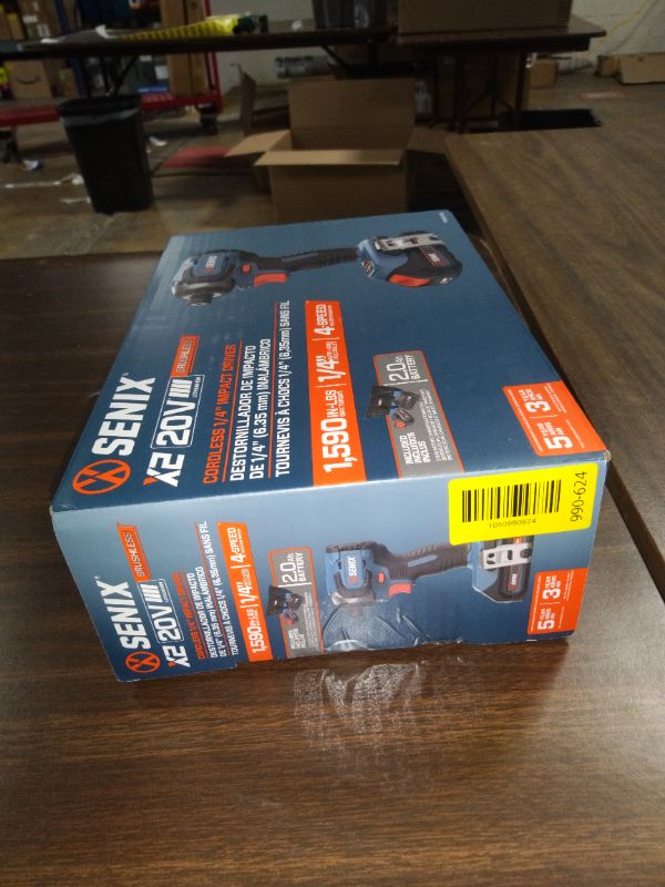 Photo 1 of Senix 20V Max Brushless Lithium-Ion 1/4 in. Cordless Impact Driver Kit (2 Ah) - PDIX2-M2