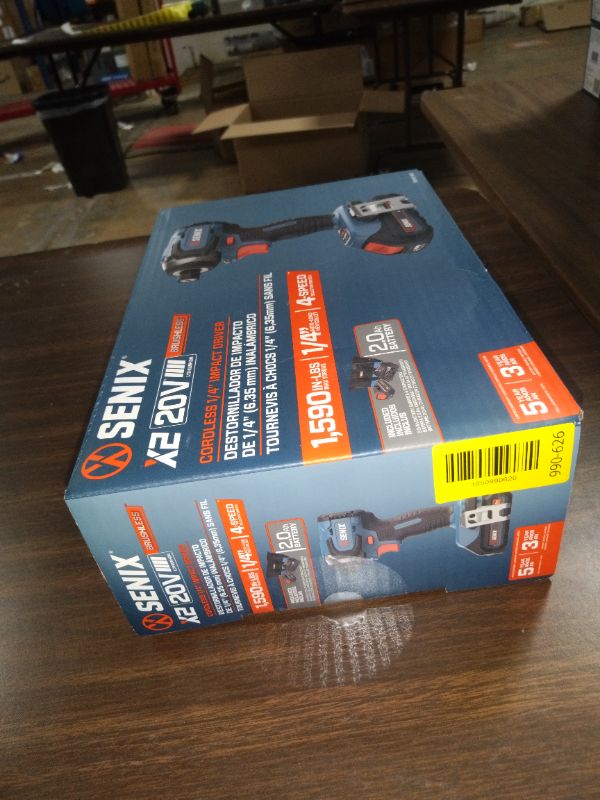 Photo 1 of Senix 20V Max Brushless Lithium-Ion 1/4 in. Cordless Impact Driver Kit (2 Ah) - PDIX2-M2