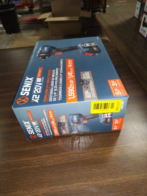 Photo 1 of Senix 20V Max Brushless Lithium-Ion 1/4 in. Cordless Impact Driver Kit (2 Ah) - PDIX2-M2