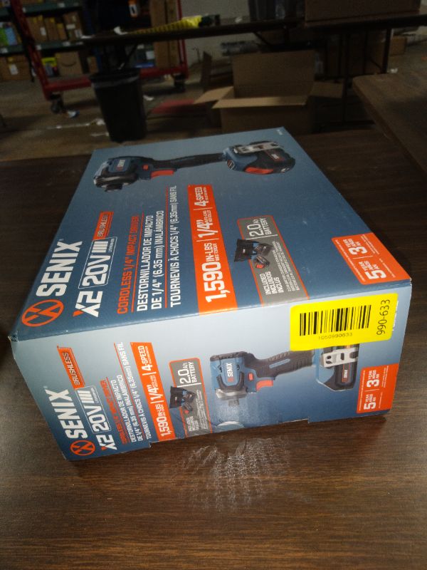 Photo 1 of Senix 20V Max Brushless Lithium-Ion 1/4 in. Cordless Impact Driver Kit (2 Ah) - PDIX2-M2