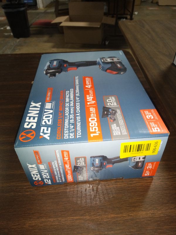 Photo 1 of Senix 20V Max Brushless Lithium-Ion 1/4 in. Cordless Impact Driver Kit (2 Ah) - PDIX2-M2
