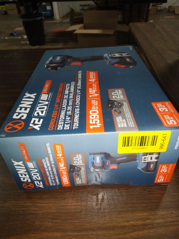 Photo 1 of Senix 20V Max Brushless Lithium-Ion 1/4 in. Cordless Impact Driver Kit (2 Ah) - PDIX2-M2