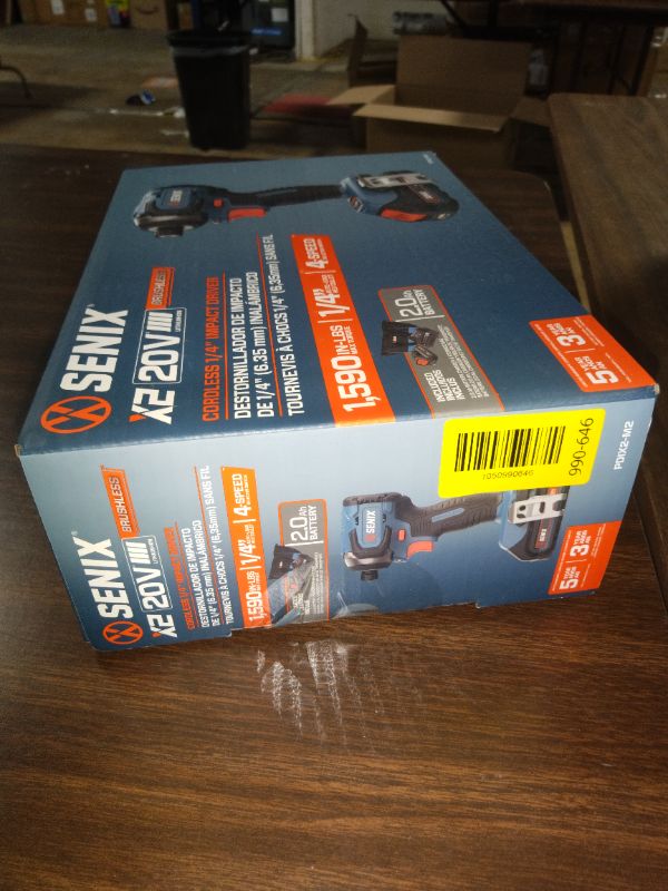 Photo 1 of Senix 20V Max Brushless Lithium-Ion 1/4 in. Cordless Impact Driver Kit (2 Ah) - PDIX2-M2
