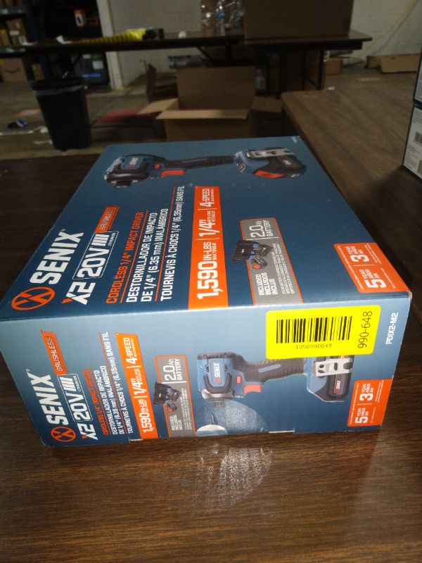 Photo 1 of Senix 20V Max Brushless Lithium-Ion 1/4 in. Cordless Impact Driver Kit (2 Ah) - PDIX2-M2