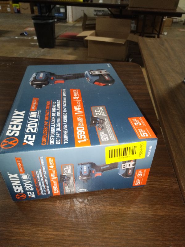 Photo 1 of Senix 20V Max Brushless Lithium-Ion 1/4 in. Cordless Impact Driver Kit (2 Ah) - PDIX2-M2