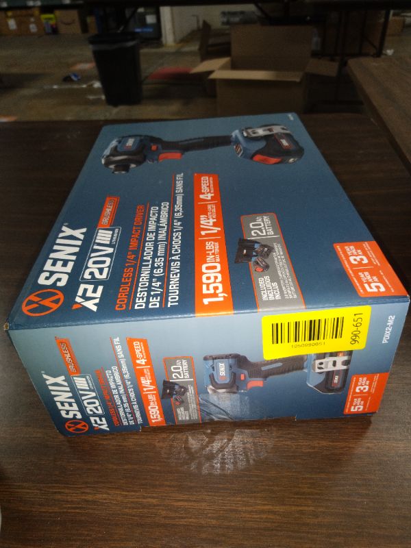 Photo 1 of Senix 20V Max Brushless Lithium-Ion 1/4 in. Cordless Impact Driver Kit (2 Ah) - PDIX2-M2