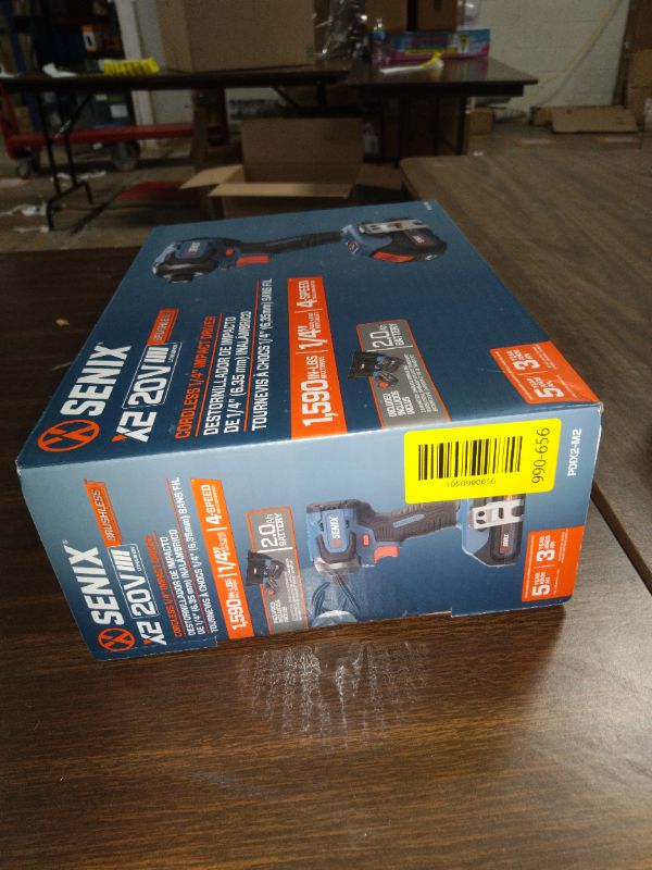 Photo 1 of Senix 20V Max Brushless Lithium-Ion 1/4 in. Cordless Impact Driver Kit (2 Ah) - PDIX2-M2