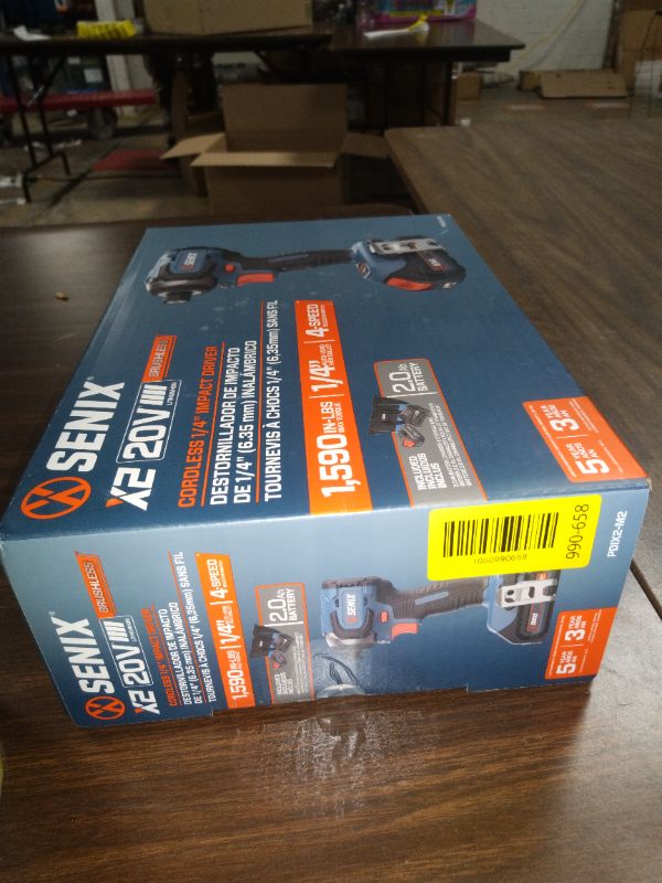 Photo 1 of Senix 20V Max Brushless Lithium-Ion 1/4 in. Cordless Impact Driver Kit (2 Ah) - PDIX2-M2