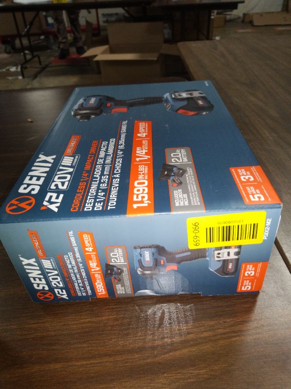 Photo 1 of Senix 20V Max Brushless Lithium-Ion 1/4 in. Cordless Impact Driver Kit (2 Ah) - PDIX2-M2