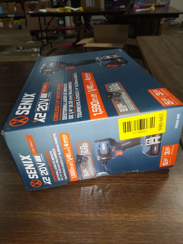 Photo 1 of Senix 20V Max Brushless Lithium-Ion 1/4 in. Cordless Impact Driver Kit (2 Ah) - PDIX2-M2