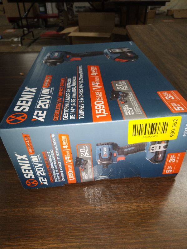 Photo 1 of Senix 20V Max Brushless Lithium-Ion 1/4 in. Cordless Impact Driver Kit (2 Ah) - PDIX2-M2