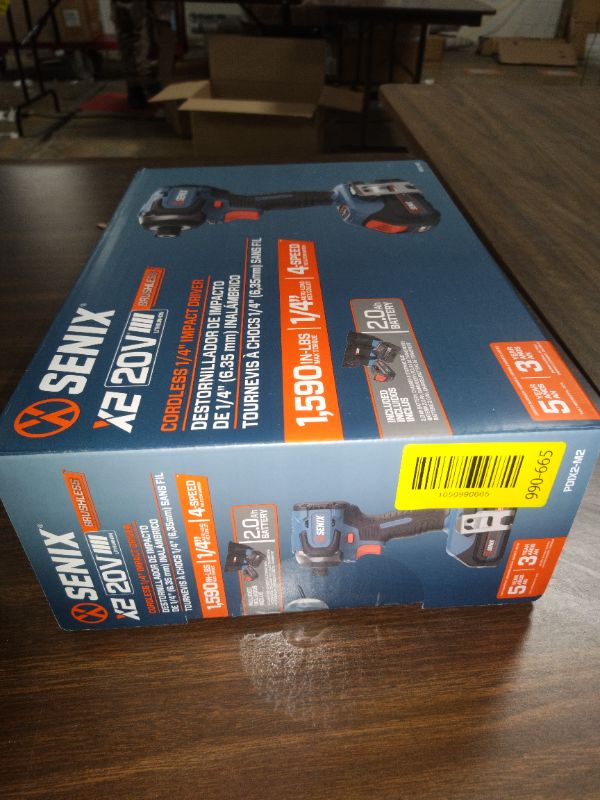Photo 1 of Senix 20V Max Brushless Lithium-Ion 1/4 in. Cordless Impact Driver Kit (2 Ah) - PDIX2-M2