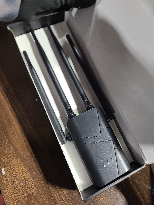 Photo 1 of 2026 WiFi Extender Signal Booster - up to 10000 sq.ft Coverage, Wireless Booster - Long Range Internet Repeater, WiFi Booster and Signal Amplifier w/Ethernet Port, 1-Tap Setup