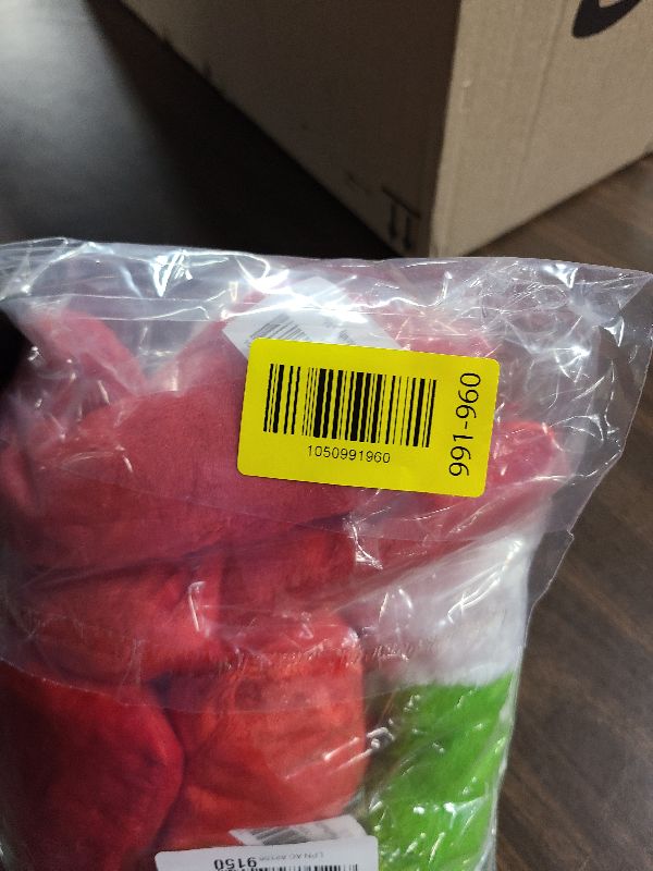 Photo 1 of 15.7 Inch Plush Elf Legs Ornament with Red Bow, Christmas Tree & Wreath Hanging Decor, Red/Green Holiday Decoration for Door & Wall, Soft Fabric, Ready to Hang (1, Red)