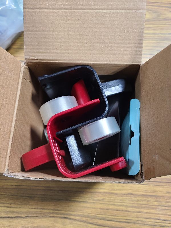 Photo 1 of 2-Pack Wrapping Paper Cutter with Wheels & Tape Dispenser - Gift Wrap Tool Kit with Replaceable Blades for Christmas, Birthday - Safe, Efficient, and Precise Cutting