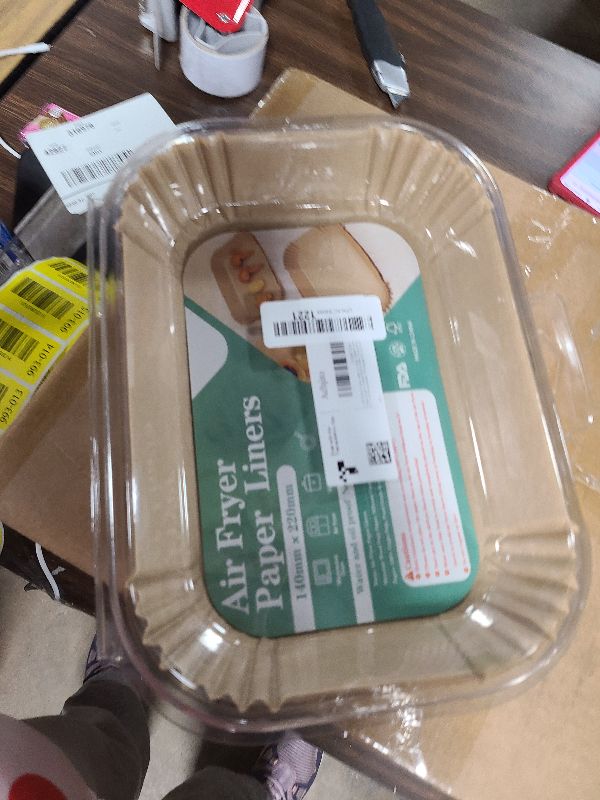 Photo 1 of 200PCS Air Fryer Liners for Ninja: Higher Non-Stick Disposable Parchment Paper Liner for Ninja DZ201/DZ401 Dual Airfryer Baking - Food Grade Ninja Air fryer Accessories (Rectangle - 8.6 x 5.5 inch)