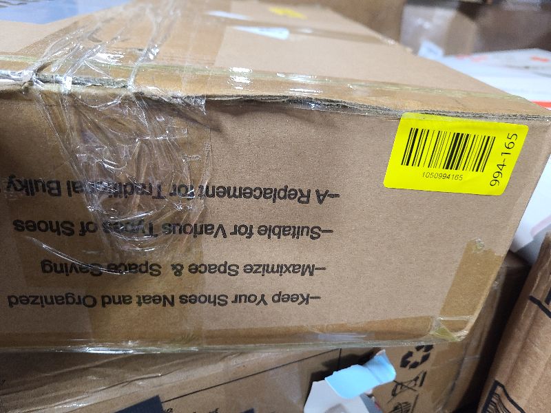 Photo 1 of 12 Pack Large Shoe Organizer Storage Boxes for Closet, Modular Space Saving Shoe Boxes Clear Plastic Stackable Sneaker Containers Display Case with Lids, Black05