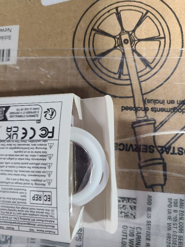 Photo 1 of 2 Pack Tracker Tags [Apple MFi Certified] Pair with Apple Find My (iOS Only) Bluetooth Air Smart Tags Key Finder Item Locator Waterproof Finder Worldwide Tracking for Pets Wallet Backpack Dogs Luggage