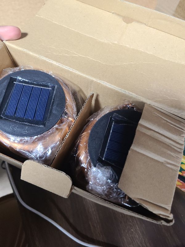 Photo 1 of 2 Pack Solar Butterfly Lanterns Outdoor Hanging Decor Lantern,Waterproof Hollow Out Retro Metal Decorative Garden Light,Graceful Decoration for Patio,Yard,Landscape,Festival