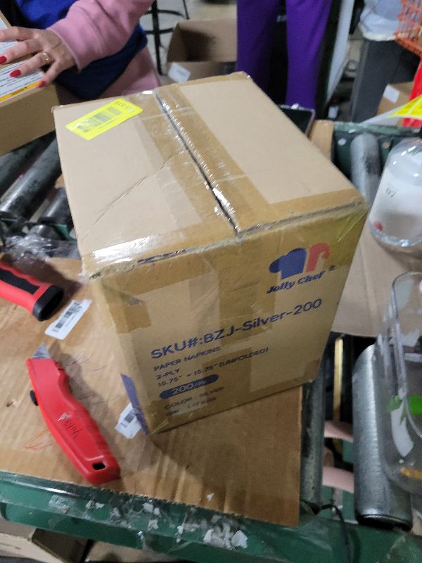 Photo 1 of 200 Pack Paper Dinner Napkins, Absorbent Paper Napkins, Premium Quality Guest Towels, 2-Ply Disposable Hand Towels for Kitchen, Events, Parties or Events (Silver)