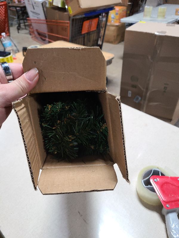 Photo 1 of 3FT Small Christmas Tree?Mini Artificial Christmas Tree with Lights for Office,Desk,Indoor, Outdoor, Holiday Xmas Party Decoration, Easy Setup Green