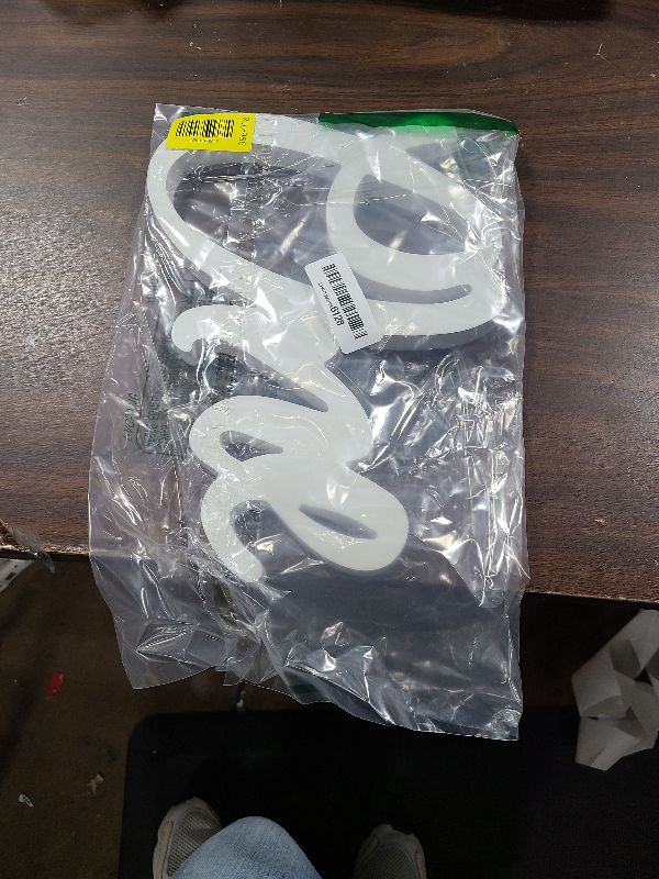 Photo 1 of 1st Birthday Decorations One Sign for First Birthday Table Centerpieces White Letter Wooden Photo Booth Props for One Year Old Birth Day Party Decorations Supplies(12.6x8.3inch)