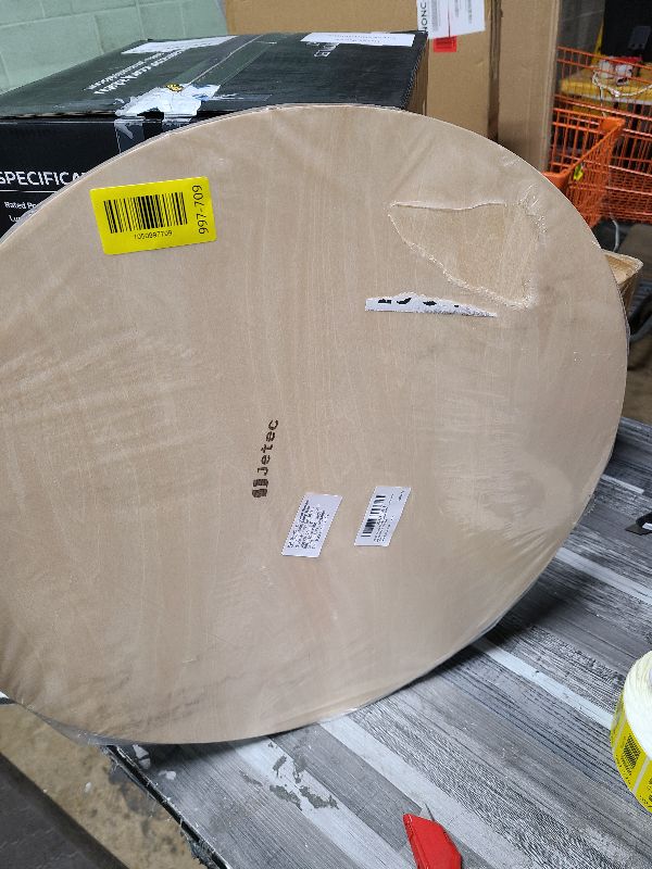 Photo 1 of 20 Inch Round Wood Circles Unfinished Wood Cutout for Craft Door Hanger Christmas Decorations, and Painting (2 Pieces)