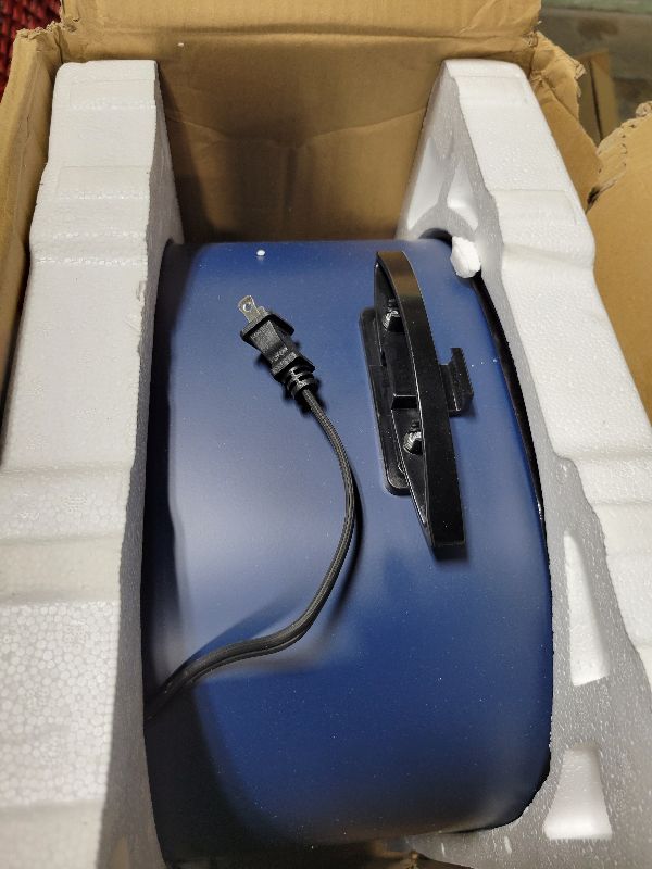 Photo 1 of 26QT Electric Roaster Oven, Electric Turkey Roaster with Viewing & Self-basting Lid, Stainless Steel Turkey Roaster Oven, Blue