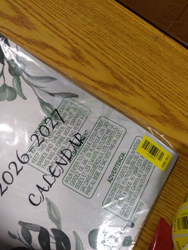 Photo 1 of 2026 Wall Calendar, 18 Months Calendar from January 2026 - June 2027, Aesthetic Greenery Large Hanging Calendar with Thick Paper, Perfect for Office Home Monthly Organizing & Planning, 10"×14.5"