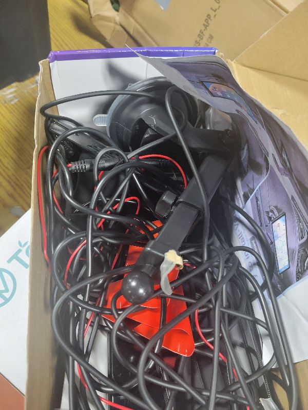 Photo 1 of 10.26" Portable Carplay Screen for Car, 4K HD Car Stereo Touch Screen with Apple CarPlay and Android Auto, 4K Dash Cam, 1080P Backup Camera, Mirror Link, Voice Control, Bluetooth, GPS, AUX/FM