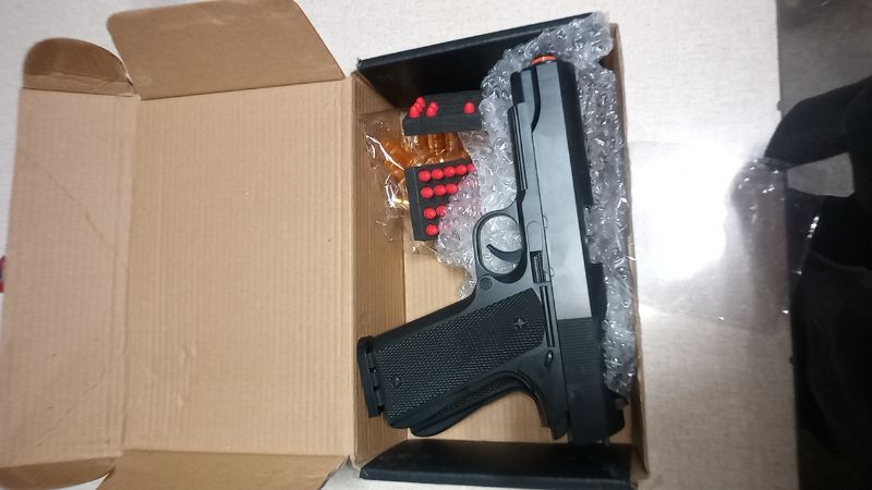 Photo 1 of 2Pack M1911 EVA Soft Foam Ejection Toy Blaster, Shooting with Foam Darts, Shooting Games, Backyard Fun and Outdoor Games, Education Toy Model for Boys Girls Halloween Christmas Ages 8+ (Black+Black)