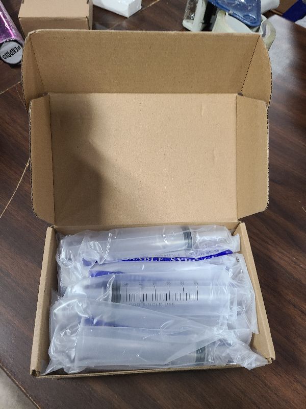 Photo 1 of 10 Pack Plastic Syringe Liquid Measuring Syringes Without Needle for Epoxy Resin, Craft, Scientific Labs, Feeding Pets Animals, Oil or Glue Applicator (30 ML)