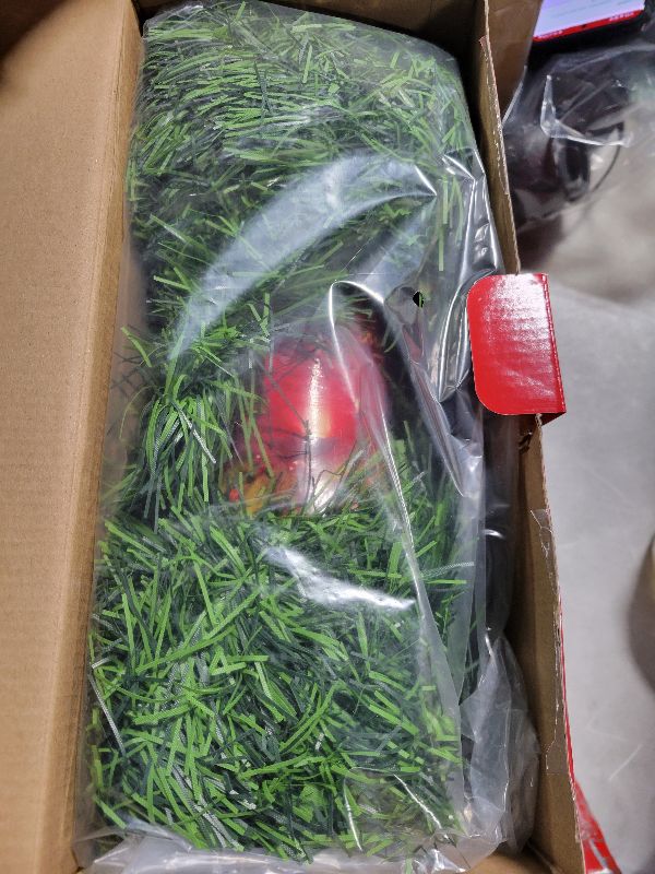 View 2 of 100FT Artificial Christmas Garland - Classic Soft Green Vine for Large Venues & Events - Durable Outdoor/Garden/Home Festive Holiday Decor with Weather-Resistant Material