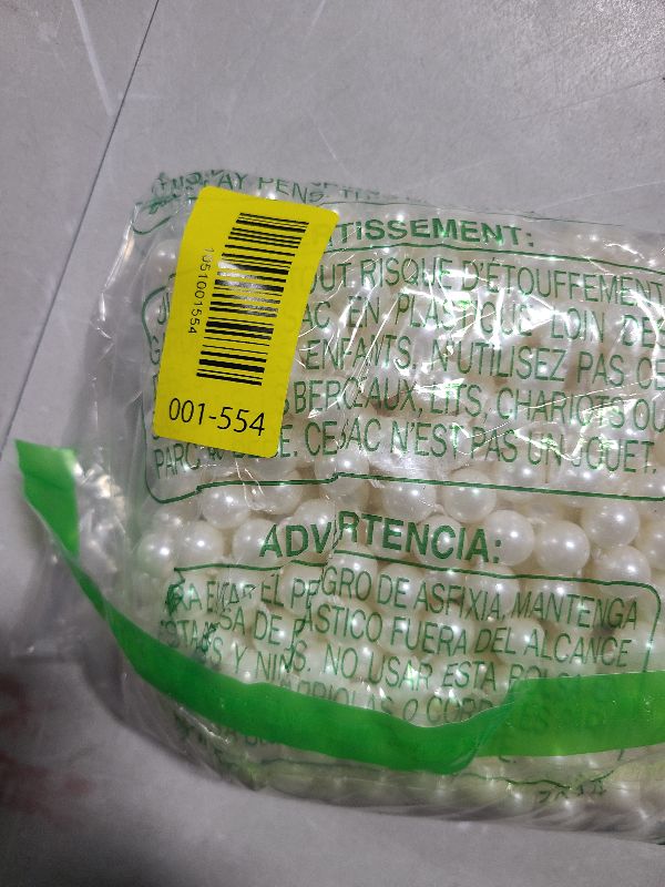 Photo 1 of 12mm Pearls for Crafting 26 Feet Pearl Strings Garland for Crafts Artificial Pearl Beaded Trim Chain Roll Strands Craft String Pearls for Pearl Bead Roll Strand for Wedding Party Christmas Decoration